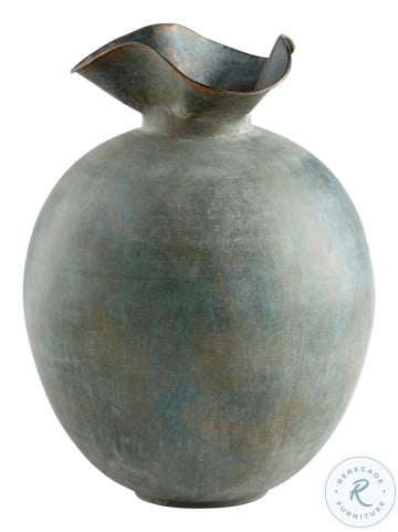 Cyan Design RELIC Vase Small Raw Nickel Silver Aluminum 