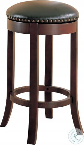 Walnut Finish Backless 29 Inch Seat Bar Stool by Coaster 101060 Set of 2 