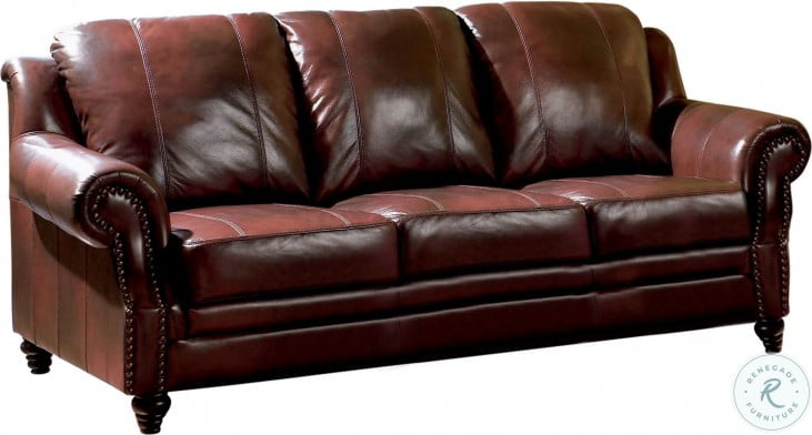 Princeton Burdy Leather Living Room, Denley Leather Sofa