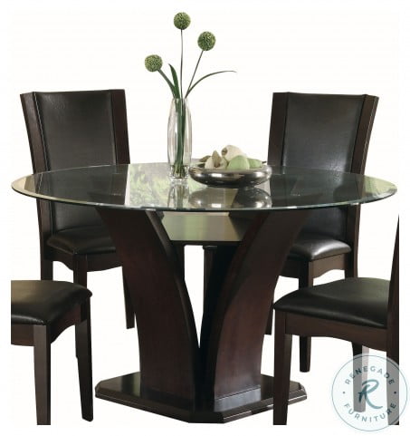 Daisy Espresso 54 Round Dining Table, 54 In Round Dining Room Table