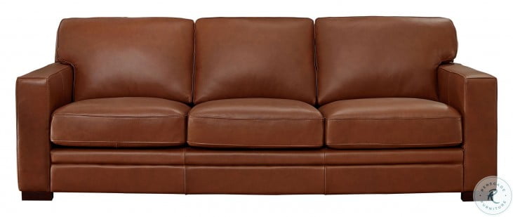 Dillon Cinnamon Brown Leather Sofa From, 9 Foot Leather Sofa