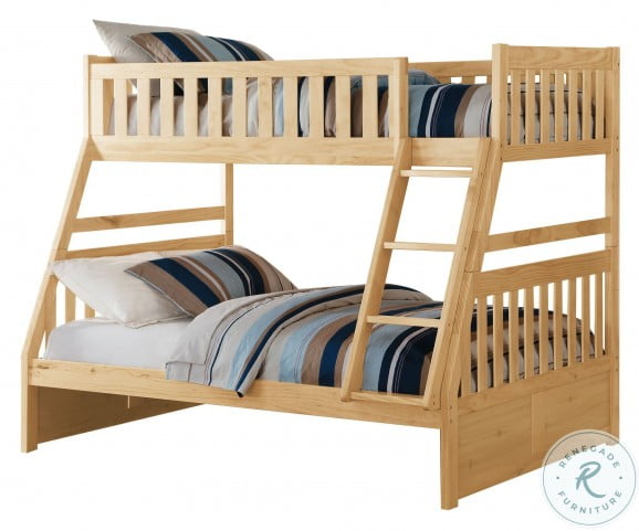Bartly Natural Pine Twin Over Full Bunk, Homelegance Bunk Bed Reviews