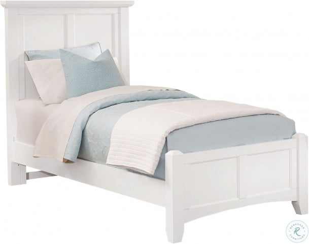 Bonanza White Twin Mansion Bed, Vaughan Bassett Twin Bed