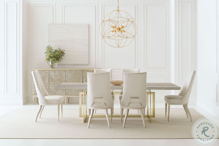 Caracole Classic Cream And Pearl Guest, Caracole Avondale Dining Chairs