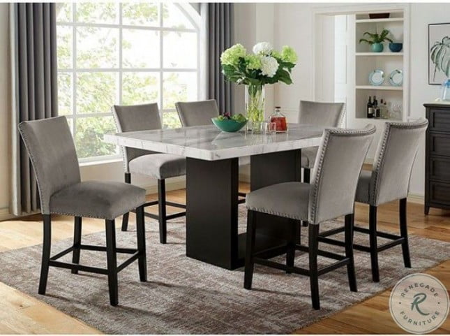 Black Counter Height Dining Room Set, 36 Inch High Dining Room Table