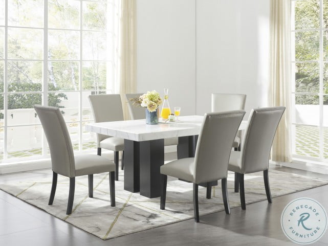 Black Rectangular Dining Room Set, Jeanette Black Rectangular Dining Room Table