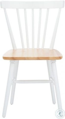 Natural Spindle Back Dining Chair Set, White Spindle Back Dining Chair