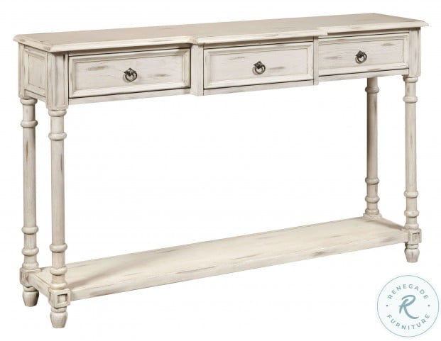 Ds 517126 2a Off White 2 Drawer, Off White Console Table With Drawers