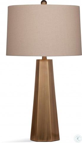 Metro Brushed Gold Table Lamp From, Bassett Mirror Antique Gold Leaf Floor Lamp