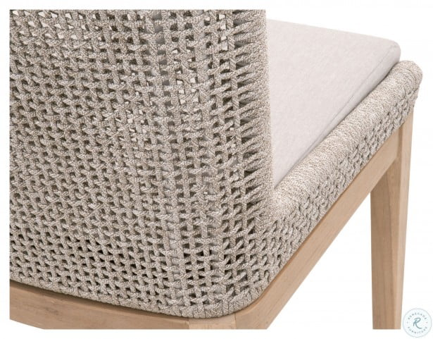 Woven Gray Mesh Outdoor Dining Chair, White Mesh Outdoor Dining Chairs