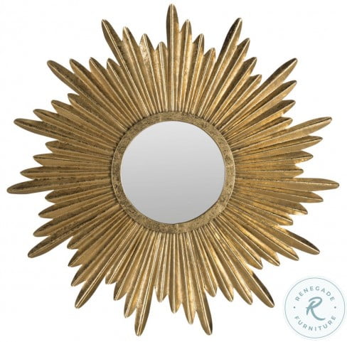 Mir4056a Antique Gold Josephine, Capri Gold Sunburst Round Mirror