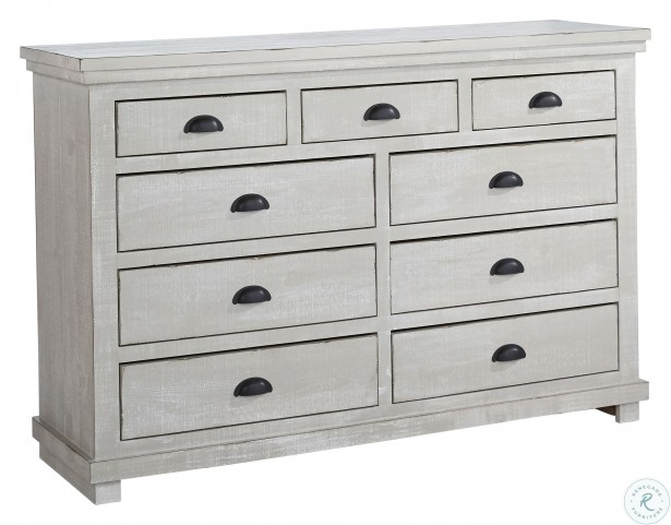 Willow Distressed Gray Chalk Drawer, Progressive Furniture Willow Distressed Dresser