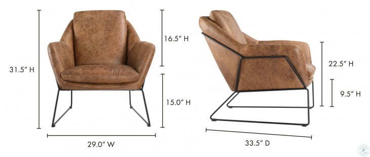 Greer Cappuccino Leather Club Chair, Greer 29 Swivel Bar Stool
