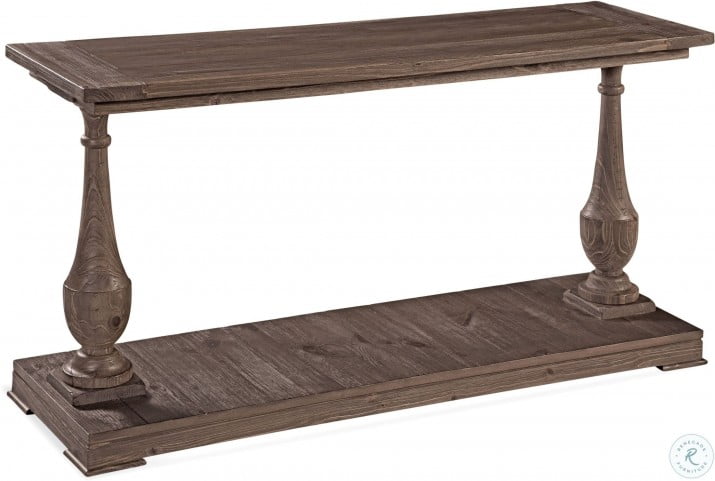 Hitchcock Smoked Barnwood Console Table, Bassett Mirror Console Table