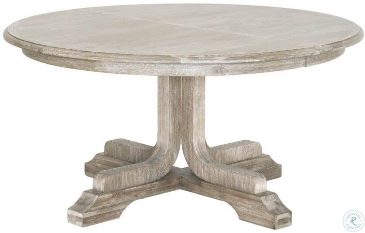 Torrey Natural Gray 60 Extendable, 60 Inch Round Gray Dining Table