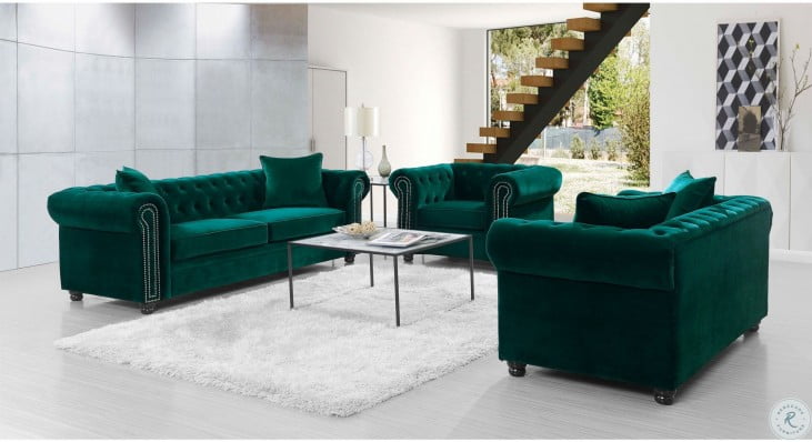 Gramercy Emerald Living Room Set | HomeGalleryStores.com | UGW294300