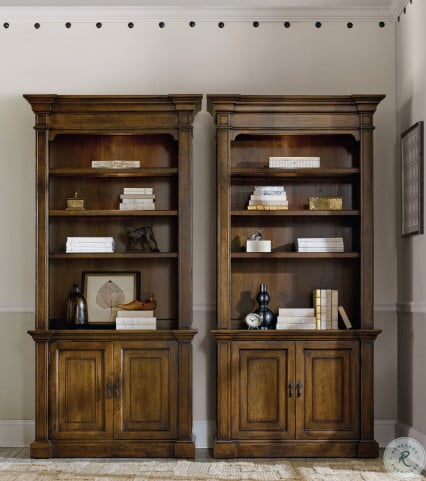 Archivist Dark Wood Bookcase, Dark Brown Wooden Bookcase